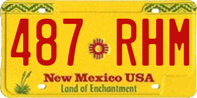NM license plate 487RHM