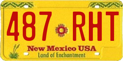 NM license plate 487RHT