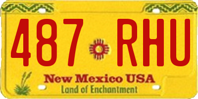NM license plate 487RHU