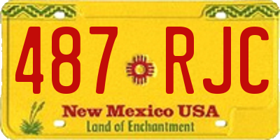 NM license plate 487RJC