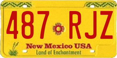 NM license plate 487RJZ