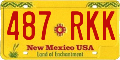 NM license plate 487RKK