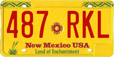 NM license plate 487RKL