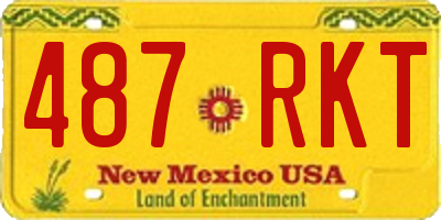 NM license plate 487RKT