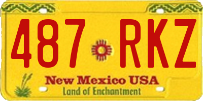 NM license plate 487RKZ