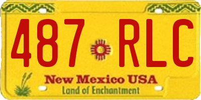 NM license plate 487RLC