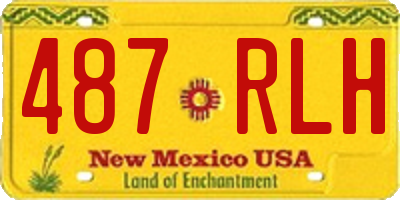 NM license plate 487RLH