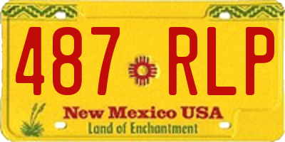 NM license plate 487RLP