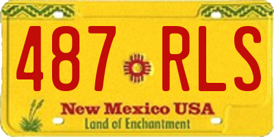 NM license plate 487RLS