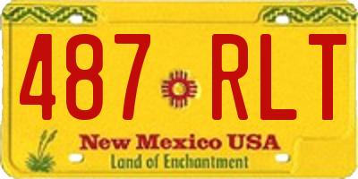 NM license plate 487RLT