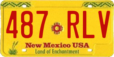 NM license plate 487RLV