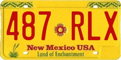 NM license plate 487RLX