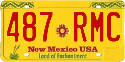 NM license plate 487RMC