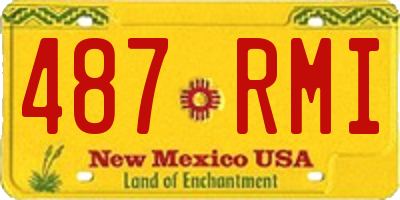 NM license plate 487RMI