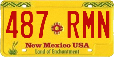 NM license plate 487RMN