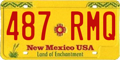 NM license plate 487RMQ