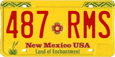 NM license plate 487RMS