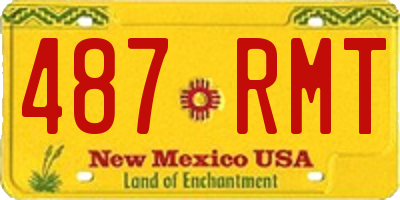 NM license plate 487RMT