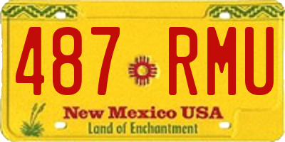 NM license plate 487RMU