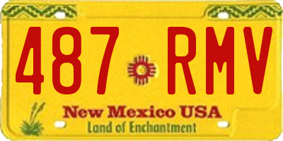NM license plate 487RMV