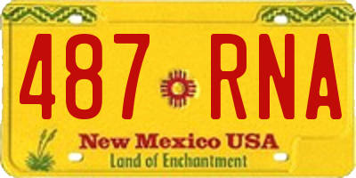 NM license plate 487RNA
