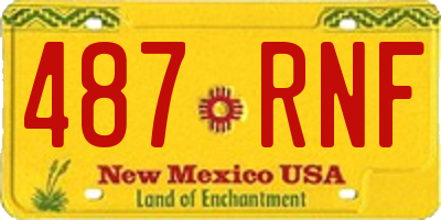 NM license plate 487RNF