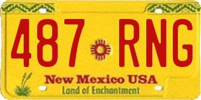 NM license plate 487RNG