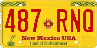 NM license plate 487RNQ