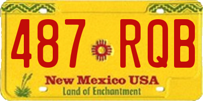 NM license plate 487RQB