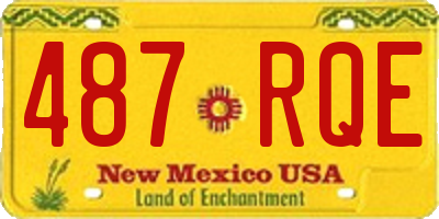 NM license plate 487RQE