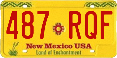 NM license plate 487RQF