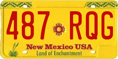 NM license plate 487RQG