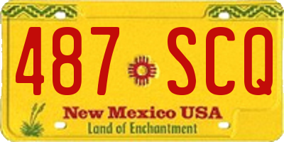 NM license plate 487SCQ