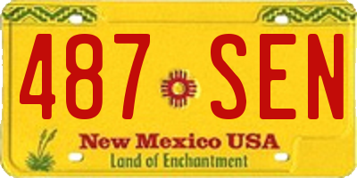 NM license plate 487SEN