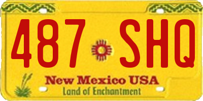NM license plate 487SHQ