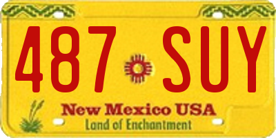 NM license plate 487SUY