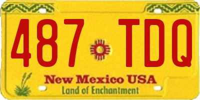 NM license plate 487TDQ