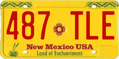 NM license plate 487TLE