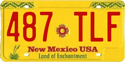 NM license plate 487TLF