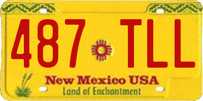 NM license plate 487TLL