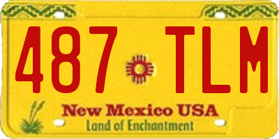 NM license plate 487TLM