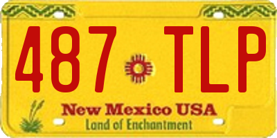 NM license plate 487TLP