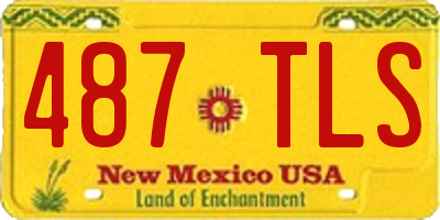 NM license plate 487TLS