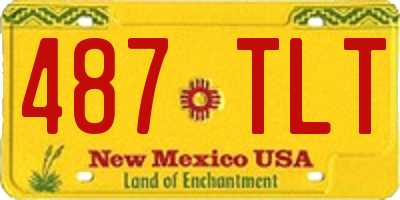 NM license plate 487TLT