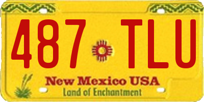 NM license plate 487TLU