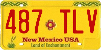NM license plate 487TLV