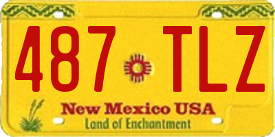 NM license plate 487TLZ