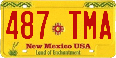 NM license plate 487TMA