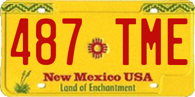 NM license plate 487TME