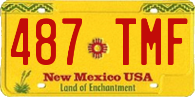 NM license plate 487TMF